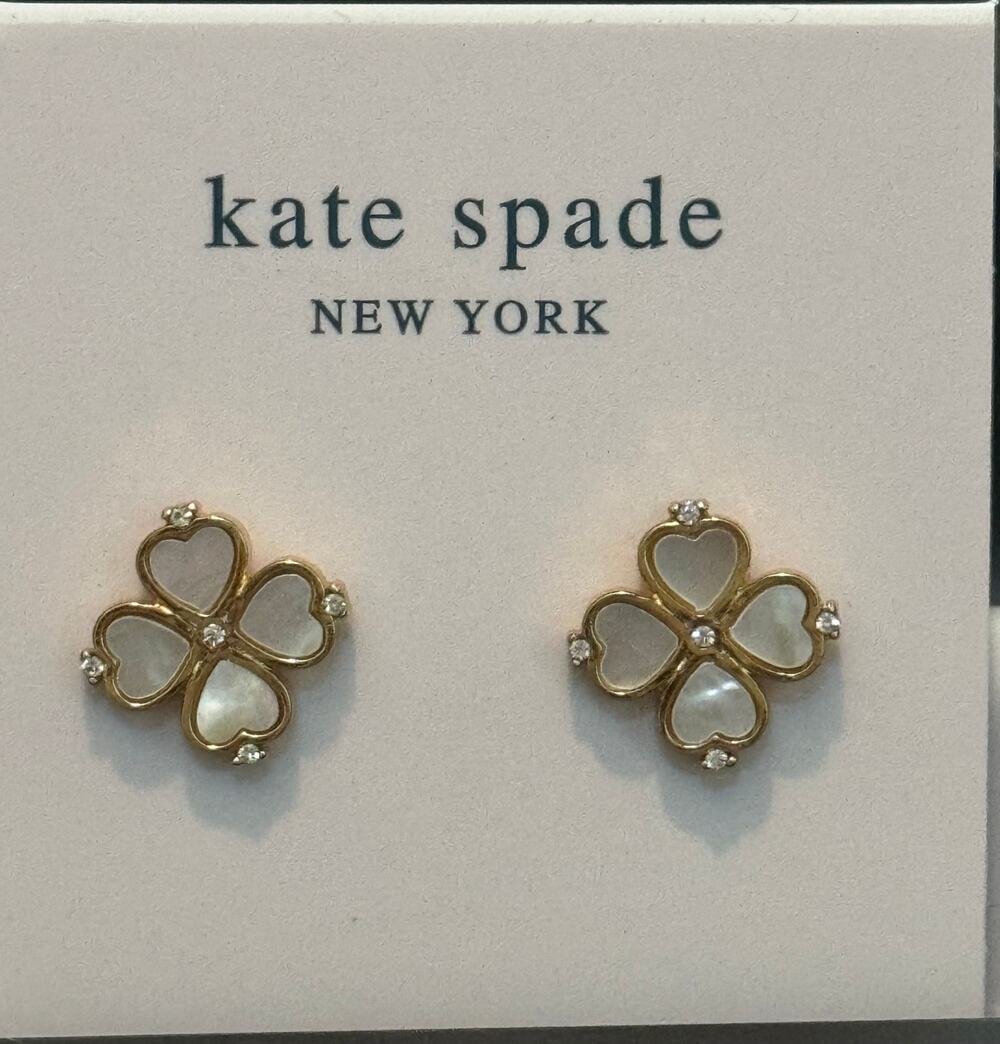 Kate Spade Legacy Logo Spade Earrings- NWT
